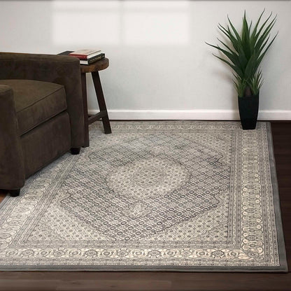 Dynamic Ancient Garden 57204 Grey-Cream Area Rug Collection