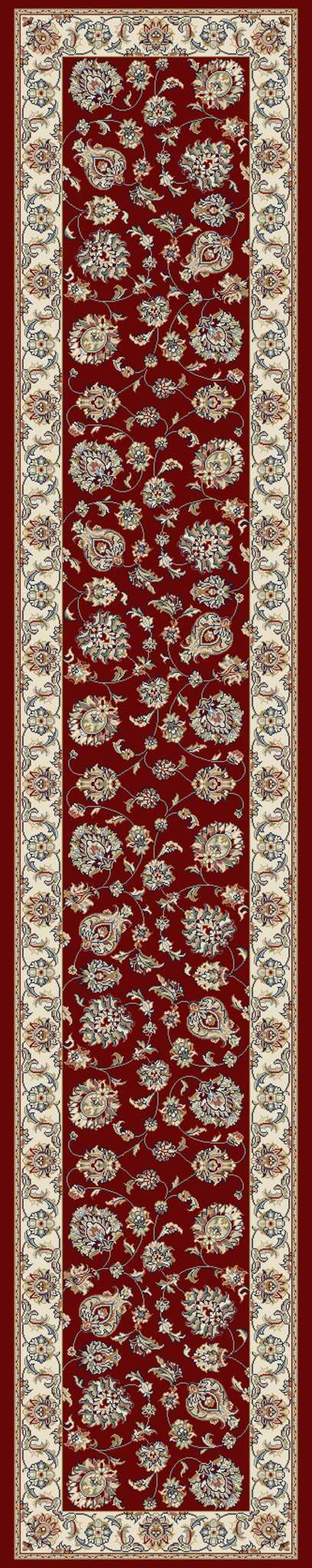 Dynamic Ancient Garden 57365 Red-Ivory Area Rug Collection