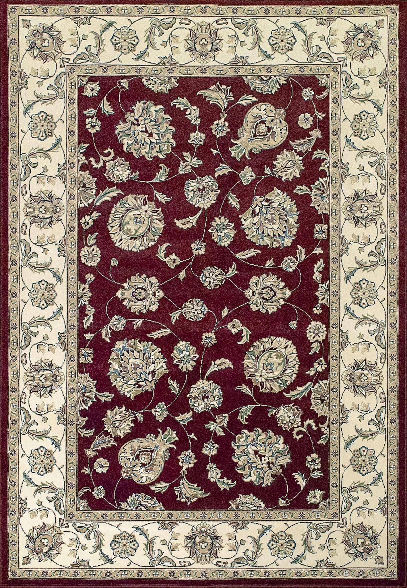 Dynamic Ancient Garden 57365 Red-Ivory Area Rug Collection
