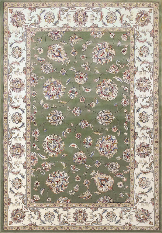Dynamic Ancient Garden 57365 Green-Ivory Area Rug Collection