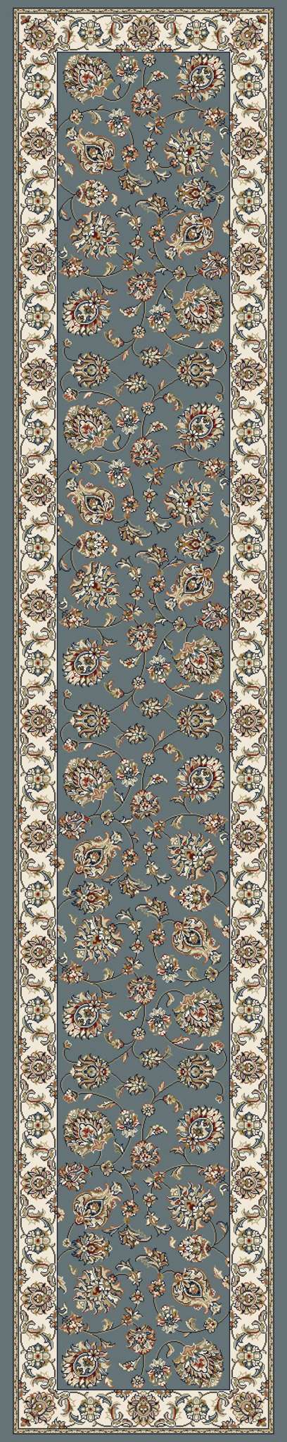Dynamic Ancient Garden 57365 Lt.Blue-Ivory Area Rug Collection