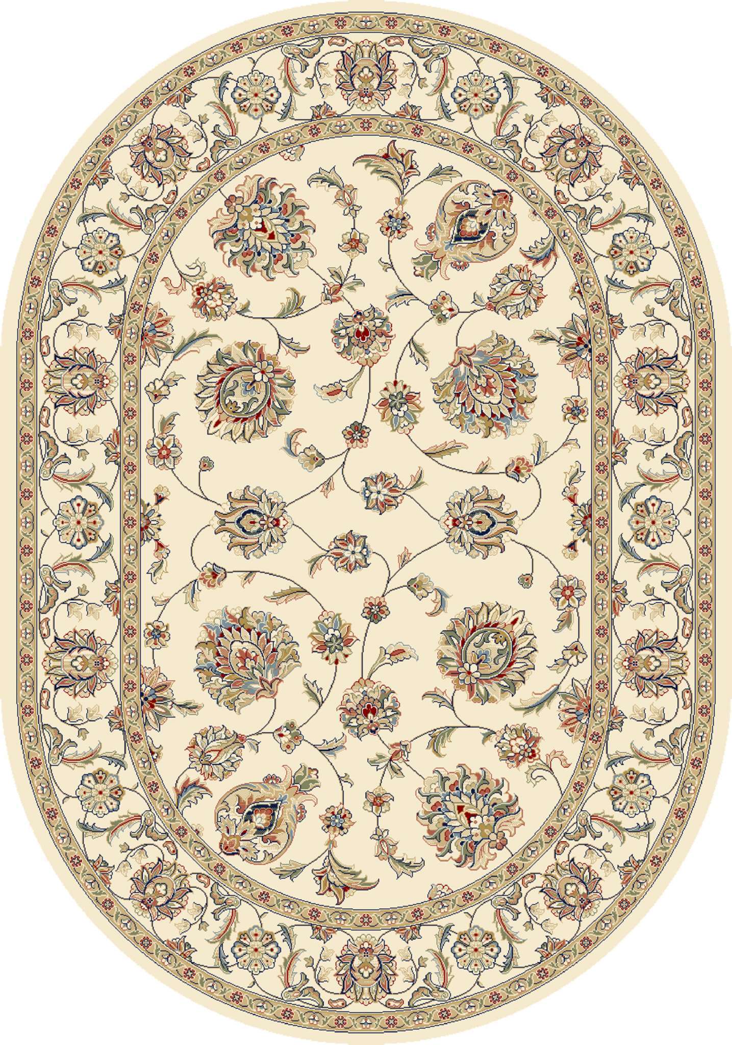 Dynamic Ancient Garden 57365 Ivory Area Rug Collection