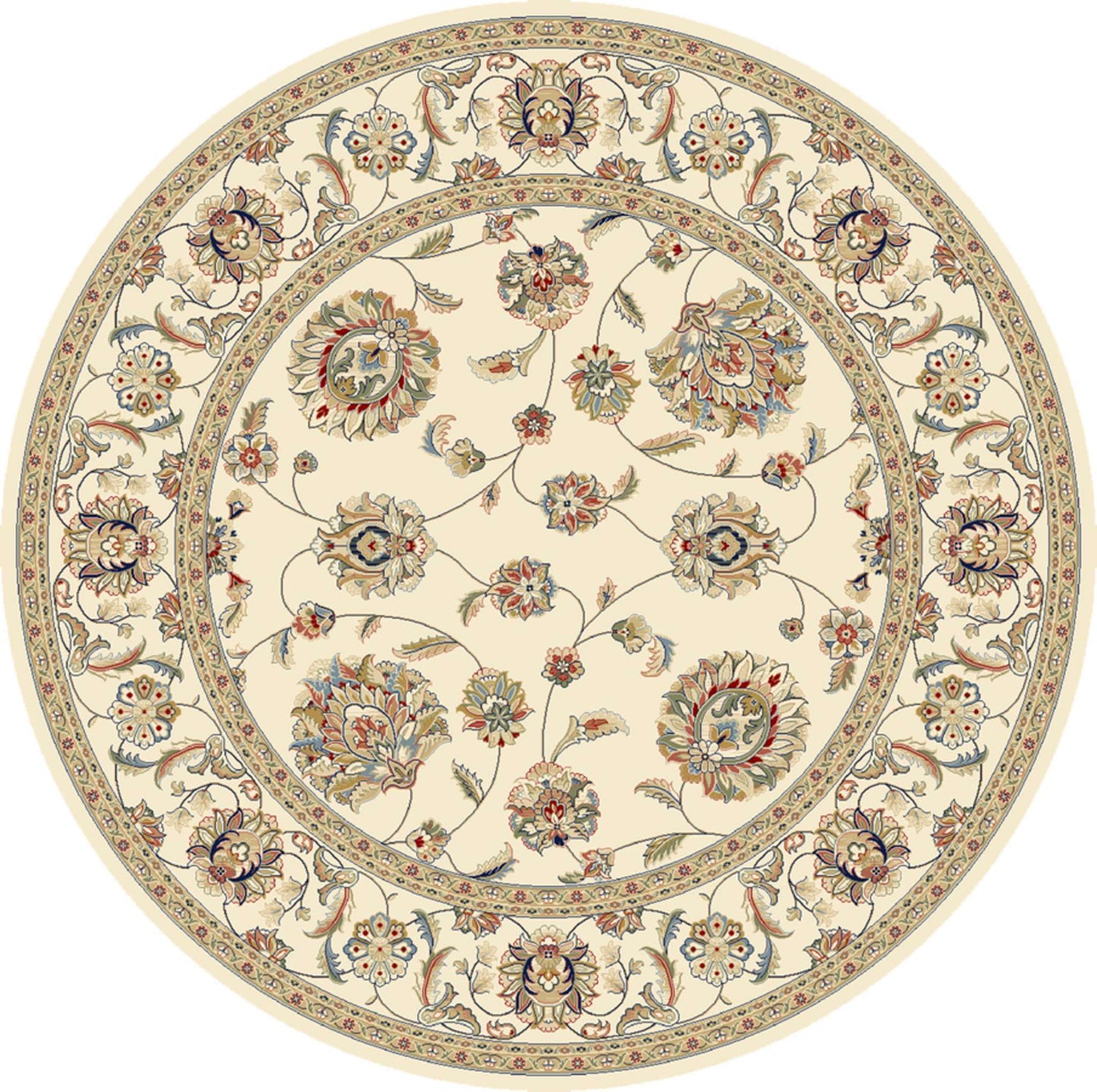 Dynamic Ancient Garden 57365 Ivory Area Rug Collection