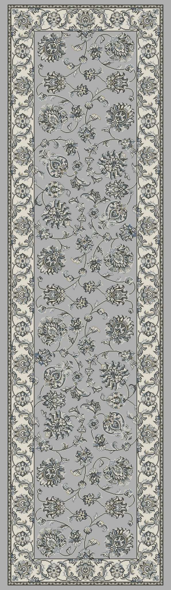 Dynamic Ancient Garden 57365 Soft Grey-Cream Area Rug Collection