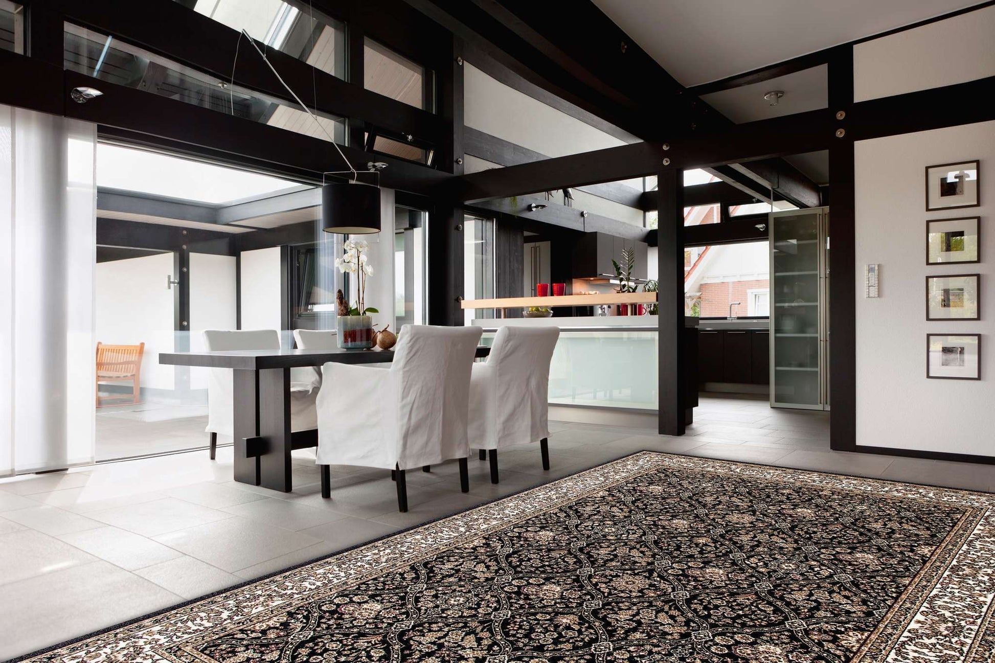 Dynamic Brilliant 7211 Black Area Rug Collection