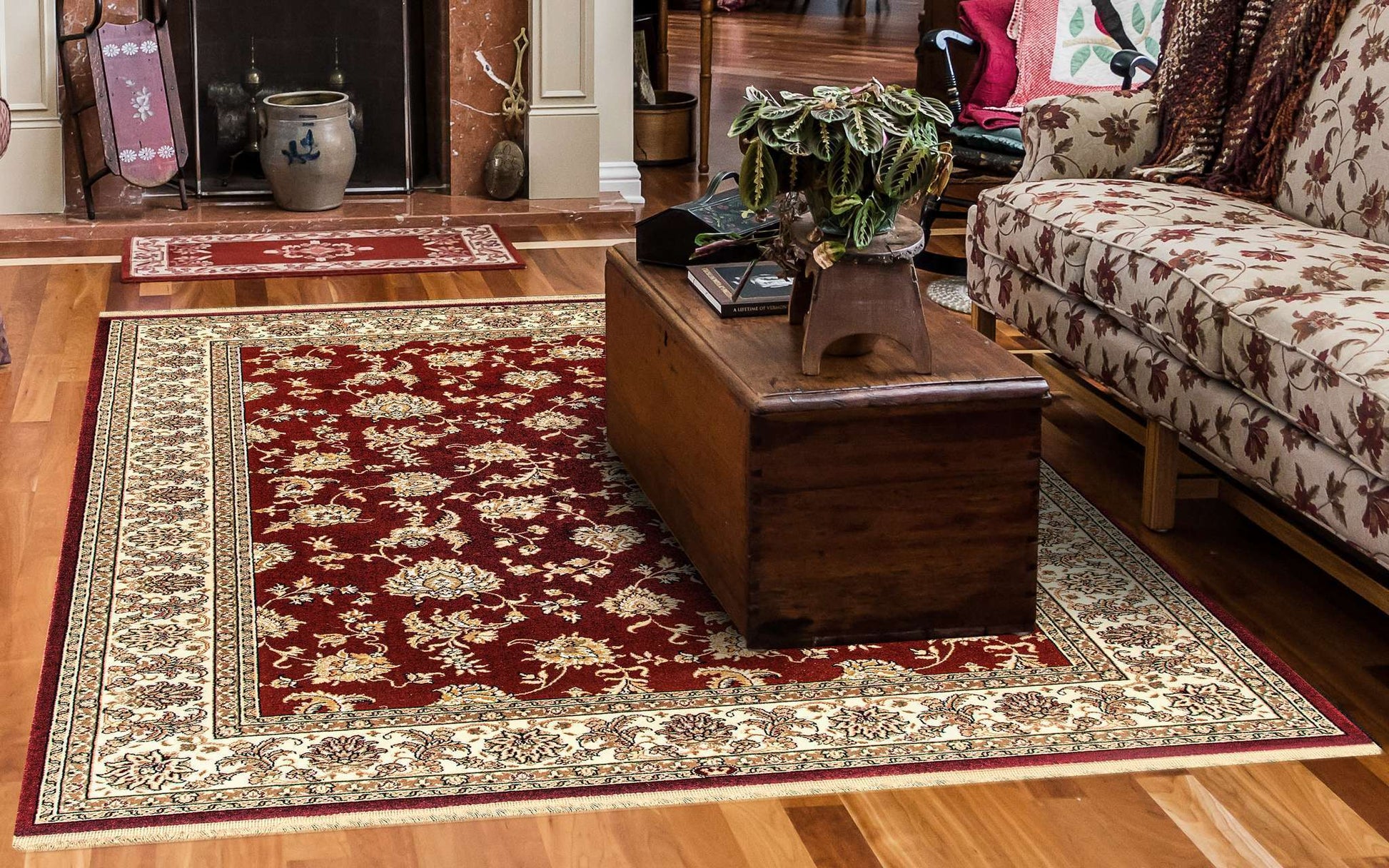 Dynamic Brilliant 7226 Red Area Rug Collection