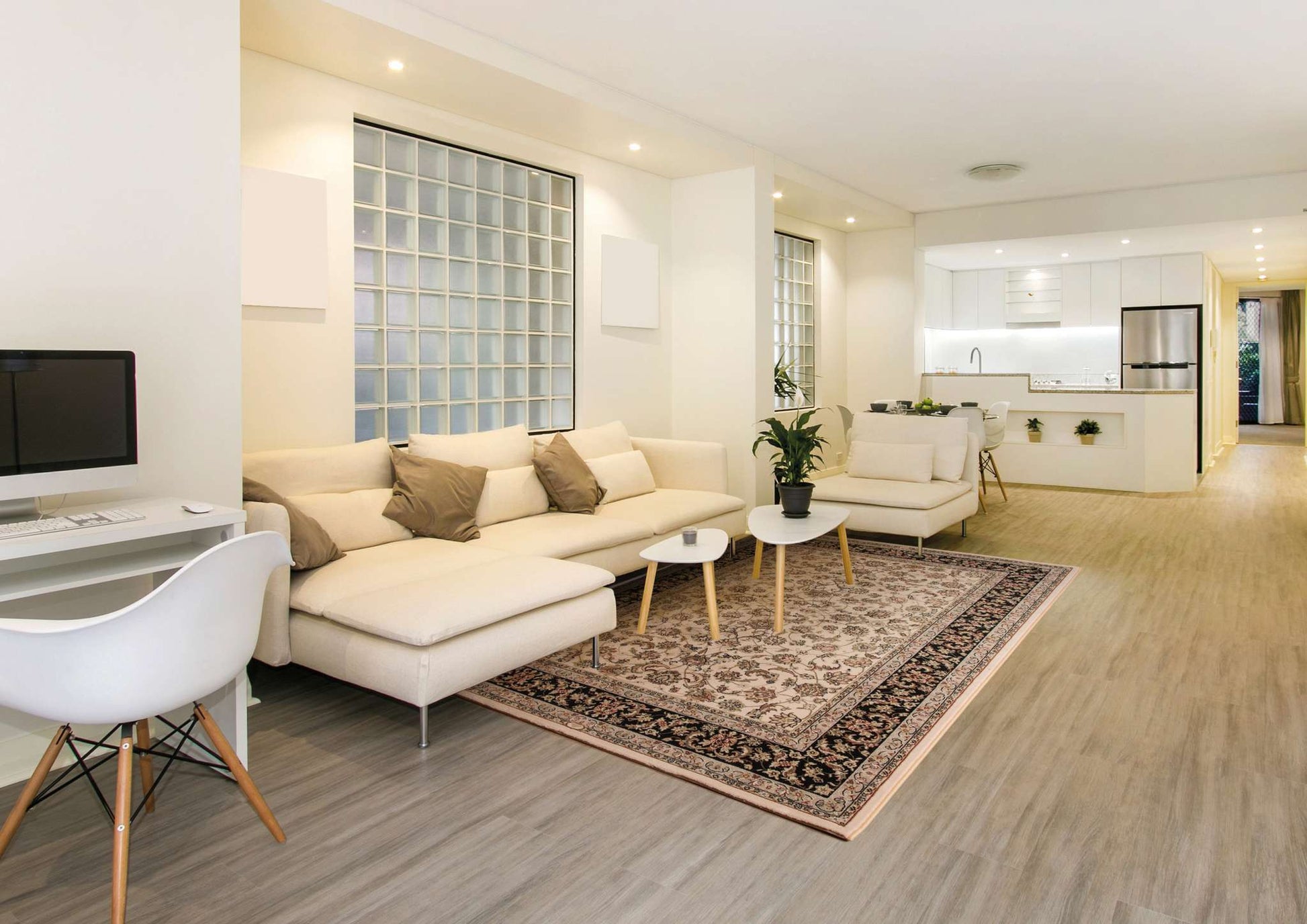 Dynamic Brilliant 72284 Ivory Area Rug Collection