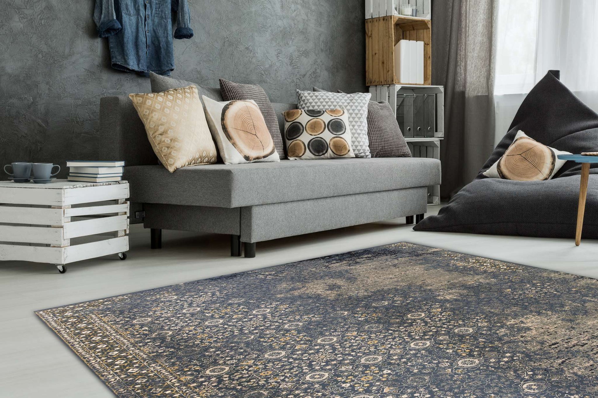 Dynamic Brilliant 72403 Blue Area Rug Collection