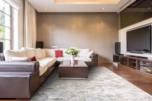 Dynamic Chateau 98201 Beige-Blue Area Rug Collection