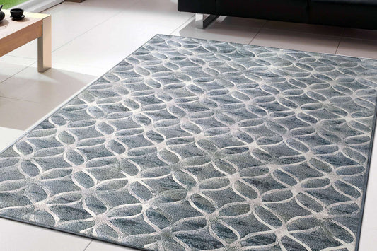 Dynamic Eclipse 63396 Blue Area Rug Collection