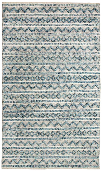 Dynamic Heirloom 91004 Teal-Ivory Area Rug Collection