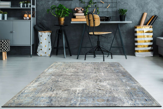 Dynamic Icon 9312 Grey Area Rug Collection