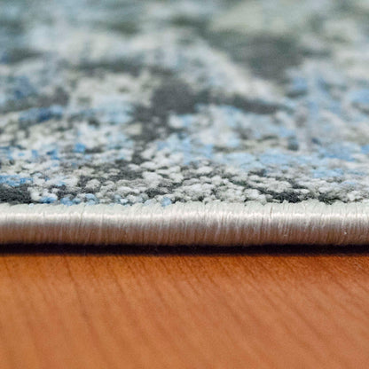 Dynamic Icon 9320 Grey-Blue Area Rug Collection