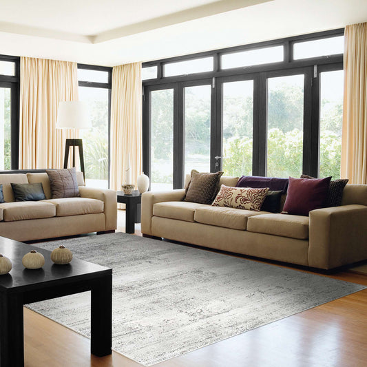 Dynamic Icon 9330 Grey-Gold-Blue Area Rug Collection