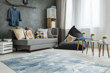 Dynamic Leda 9864 Ivory-Blue Area Rug Collection
