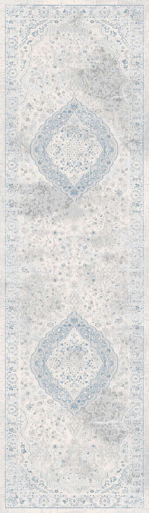 Dynamic Leda 9866 Ivory-Blue Area Rug Collection