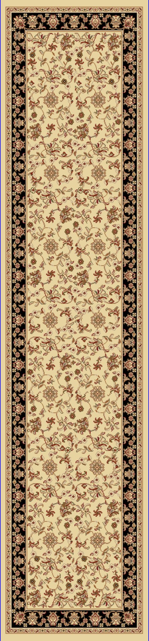 Dynamic Legacy 58017 Ivory-Black Area Rug Collection