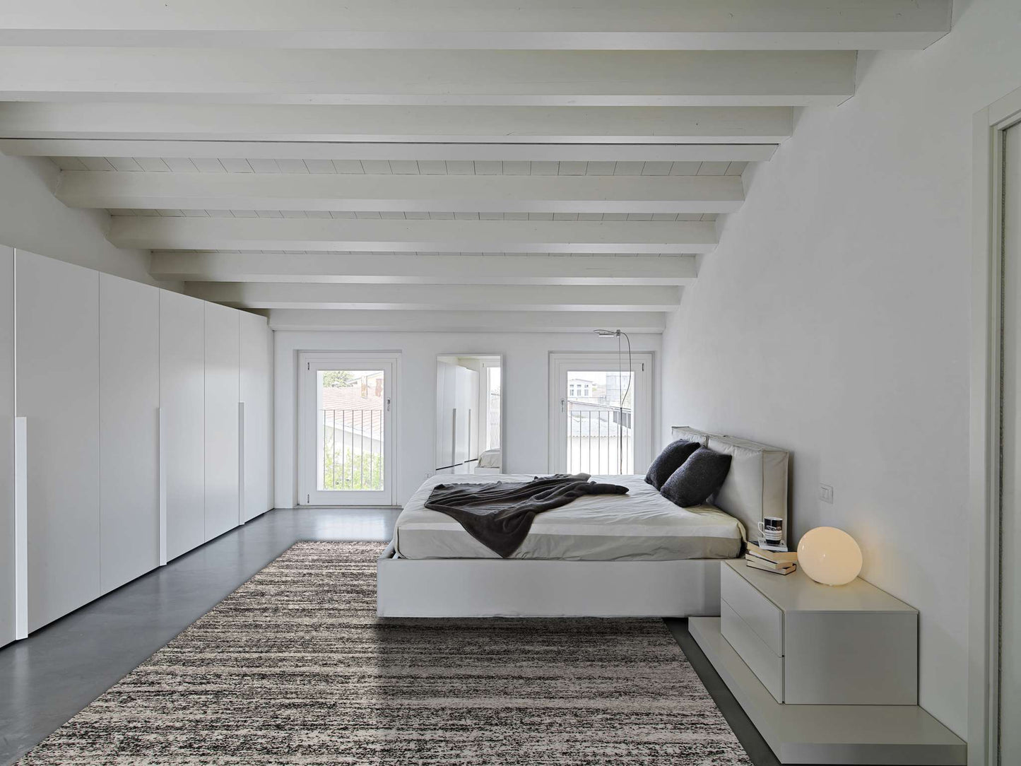 Dynamic Mehari 23094 Black-White Area Rug Collection