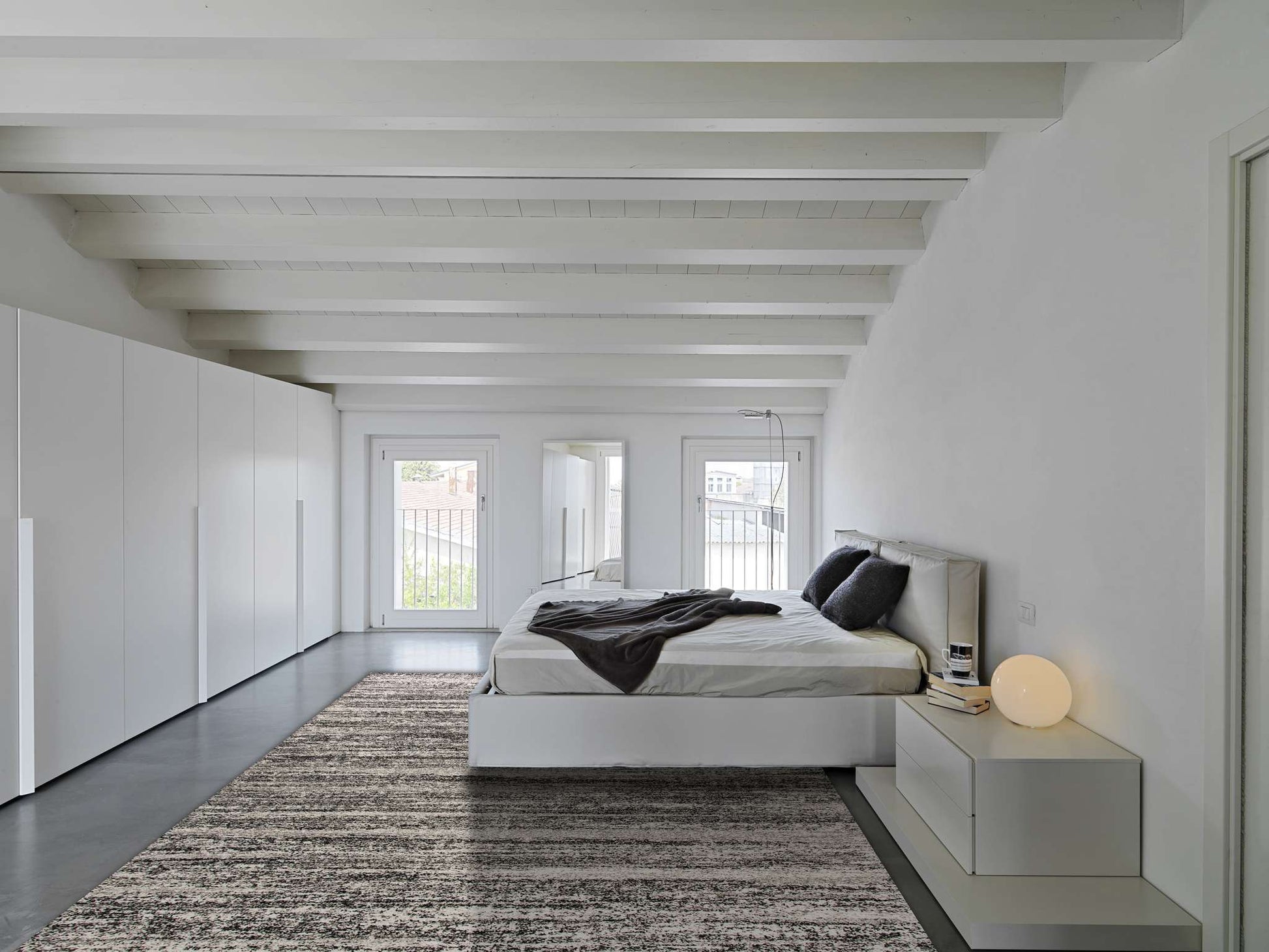 Dynamic Mehari 23094 Black-White Area Rug Collection