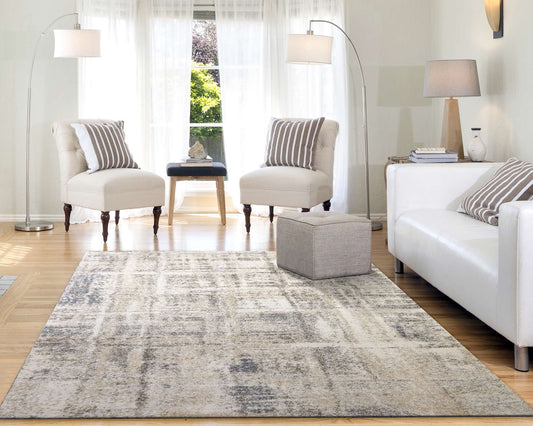 Dynamic Mehari 23259 Beige-Grey-Blue Area Rug Collection