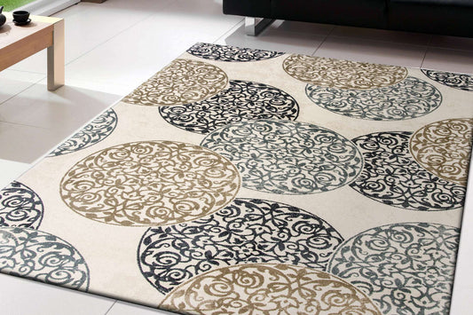Dynamic Melody 985014 Ivory Area Rug Collection