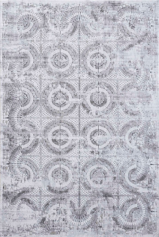 Dynamic Mosaic 1663 Grey Area Rug Collection
