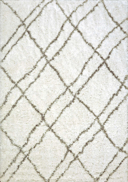 Dynamic Nordic 7431 White-Silver Area Rug Collection