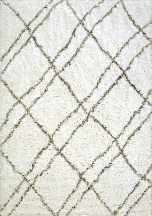 Dynamic Nordic 7431 White-Silver Area Rug Collection