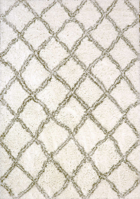 Dynamic Nordic 7432 White-Silver Area Rug Collection