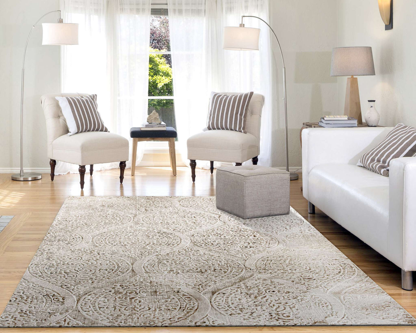Dynamic Quartz 26190 Ivory Area Rug Collection