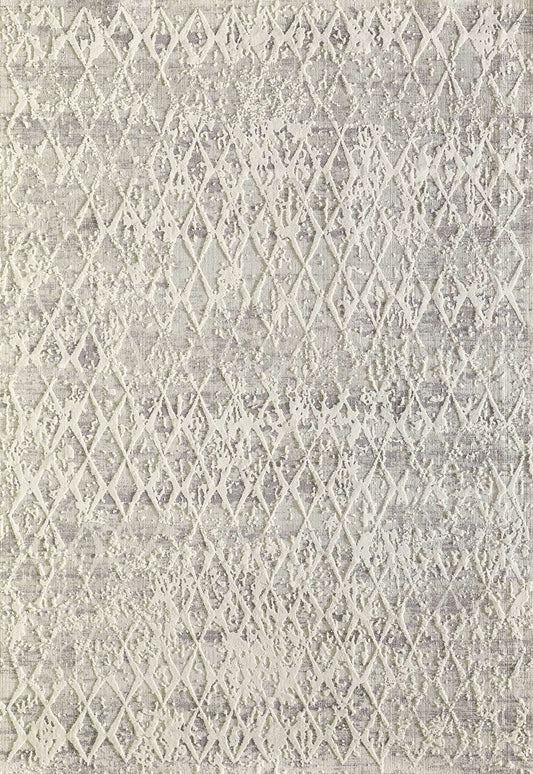 Dynamic Quartz 27039 Ivory-Silver Area Rug Collection
