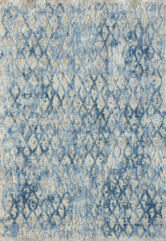 Dynamic Quartz 27039 Ivory-Blue Area Rug Collection