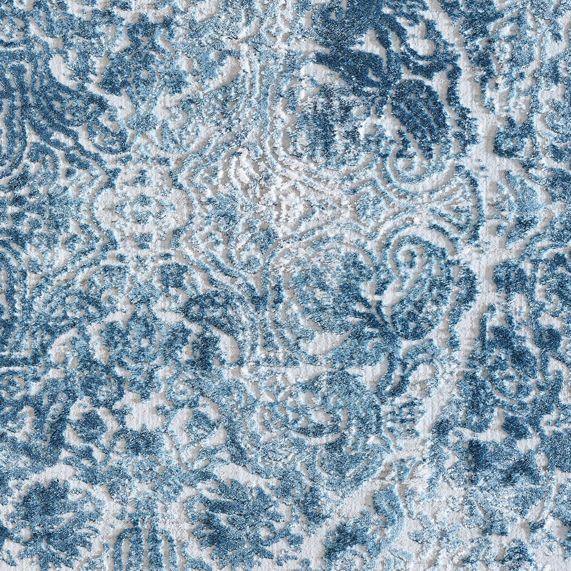 Dynamic Quartz 27040 Ivory-Blue Area Rug Collection