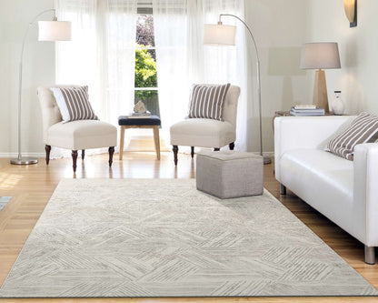 Dynamic Quartz 27041 Ivory Area Rug Collection