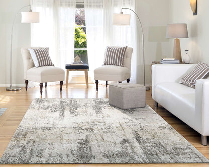 Dynamic Quartz 27053 Ivory-Grey Area Rug Collection
