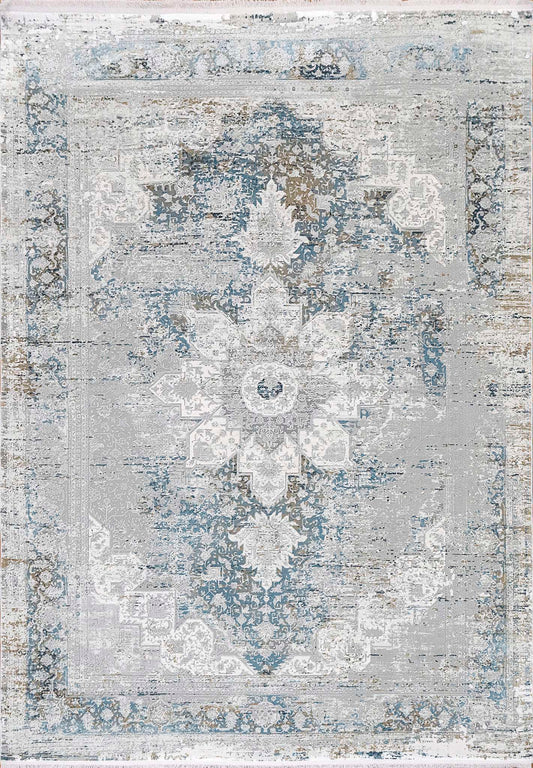 Dynamic Ruby 2161 Grey-Blue Area Rug Collection