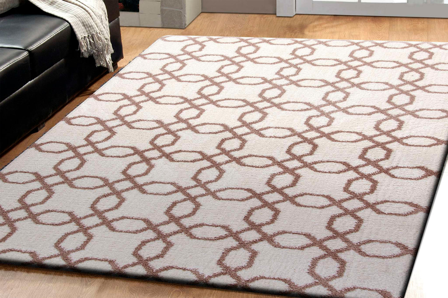 Dynamic Silky Shag 5905 White Area Rug Collection