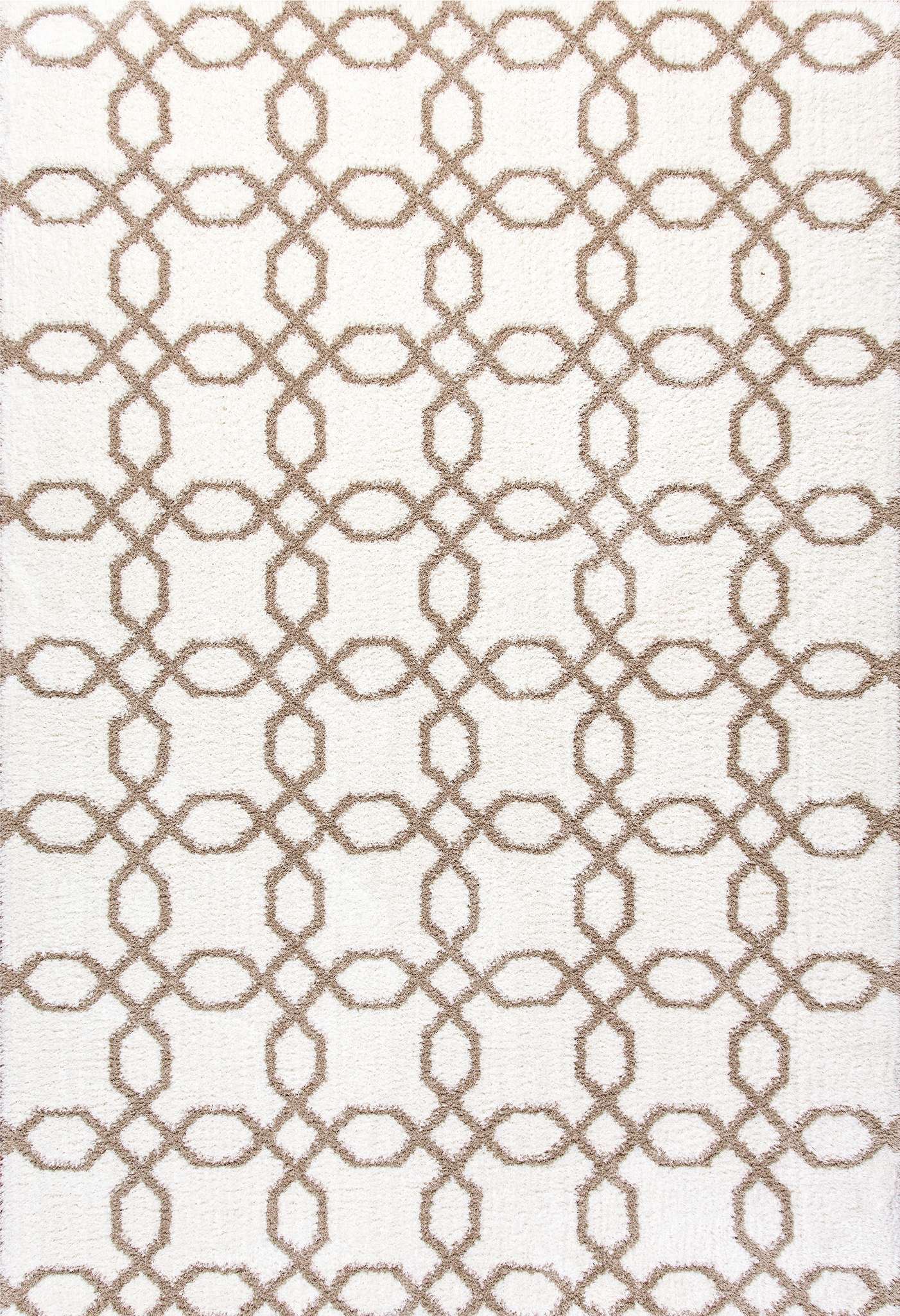 Dynamic Silky Shag 5905 White Area Rug Collection