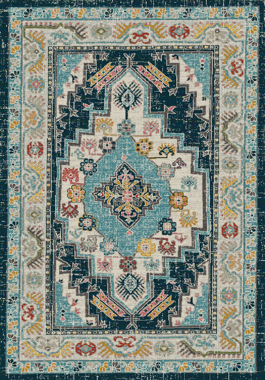 Dynamic Zodiac 6631 Beige-Blue Area Rug Collection